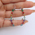 Brinco Ear Cuff Longo Cravejado Colorido Prata