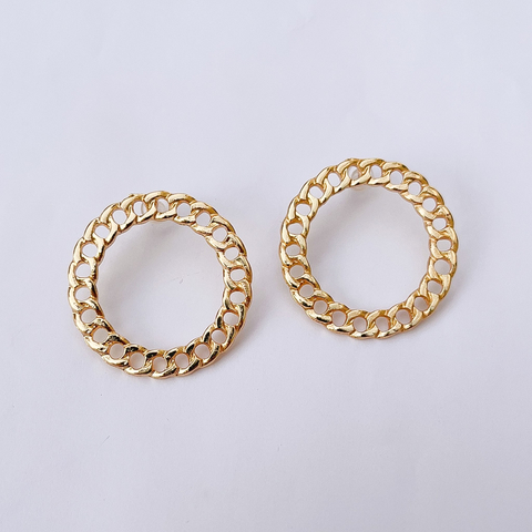 Brinco Redondo Corrente Dourado