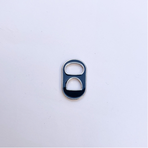 Pingente Lacre Preto/Prata