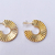 Brinco Argola Linhas Dourado - comprar online