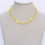 Colar Miçanga Smile Amarelo - hannahacessorios