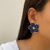 Brinco Flor Azul Marinho Esmaltado na internet