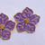 Brinco Flor Lilás Esmaltado - comprar online