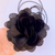 Colar Flor Tecido Preto - comprar online
