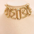 Colar Choker Estruturada Grossa Dourada