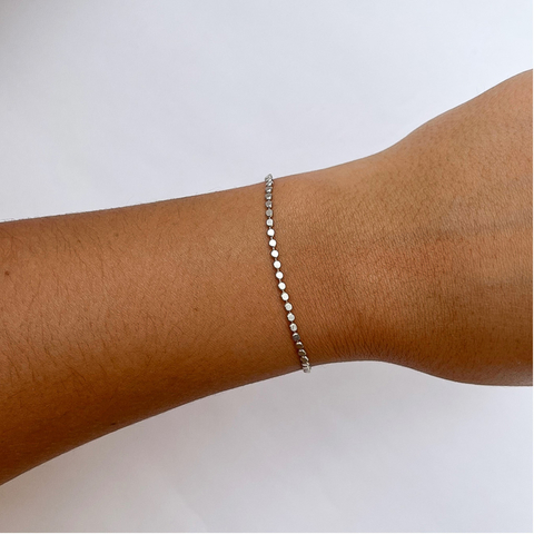 Pulseira May Prata 21cm