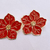 Brinco Flor Laranja Esmaltado - comprar online
