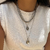 Colar Longo Placa Lisa Prata - hannahacessorios