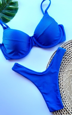 Meia taça Ely azul royal