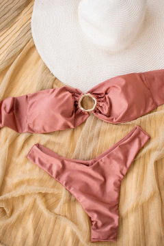 Biquini Orgânico tomara que caia Nude - comprar online
