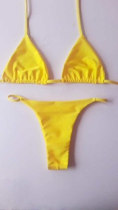 biquini cortininha amarelo na internet