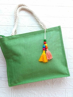 Bolsa de Praia Lisa verde cana