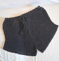 Short crochê Preto
