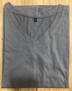 Remera Básica cuello en V manga larga - tienda online