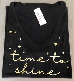 Remera Time to Shine Black