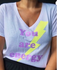 Remera You are Energy rayo flúor