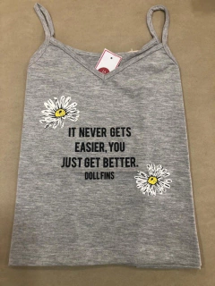 Musculosa con flor - comprar online