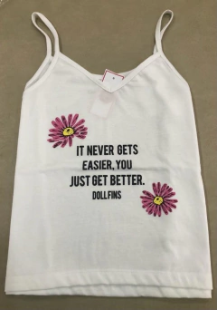 Musculosa con flor