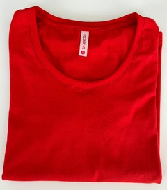 Remera Basica manga corta cuello redondo (Rojo) - comprar online