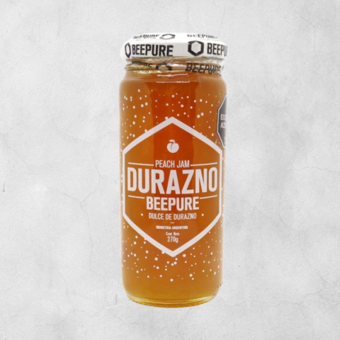 DULCE ARTESANAL BEEPURE de Duraznos x 270 grs.