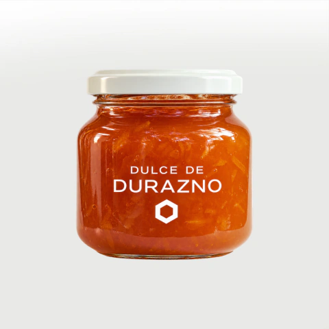 Dulce artesanal de durazno Beepure de 270 gramos