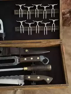 Kit Churrasqueiro Que Guapa 9 pol - La Província | Facas para Churrasco | Facas Gaúchas