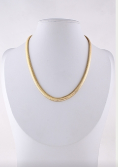 CHOCKER MALHA DOURADO ESPESSURA GROSSA