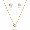 CONJUNTO COM PONTO DE LUZ DOURADO