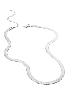 CHOCKER FITA PRATA LARGA - comprar online