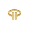 ANEL TRAÇOS DOURADO
