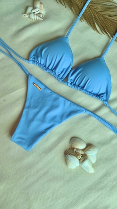 CALCINHA IPANEMA DE AMARRAR - AZUL CELESTE (BUSTO NÃO INCLUSO) - comprar online