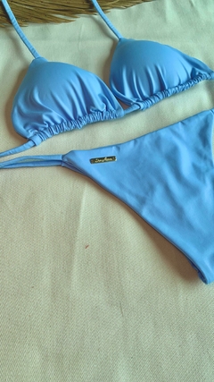 CALCINHA IPANEMA DE AMARRAR - AZUL CELESTE (BUSTO NÃO INCLUSO) na internet