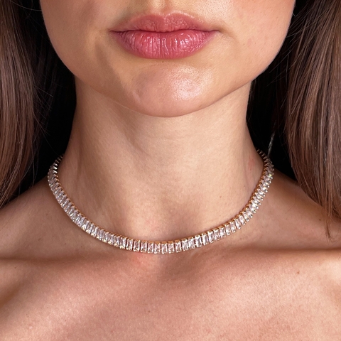 Choker Riviera Baguete - comprar online