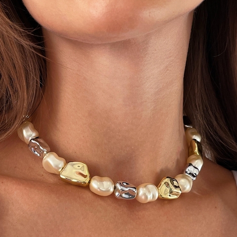 Colar Maxi dois banhos - comprar online