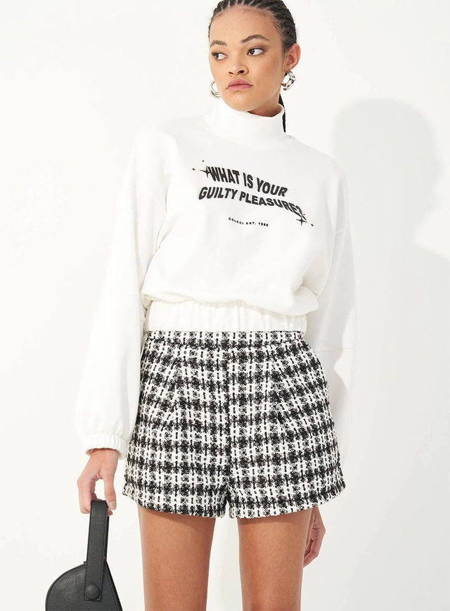 Blusão Moletom Gola Alta COLCCI Branco 40.01.01184