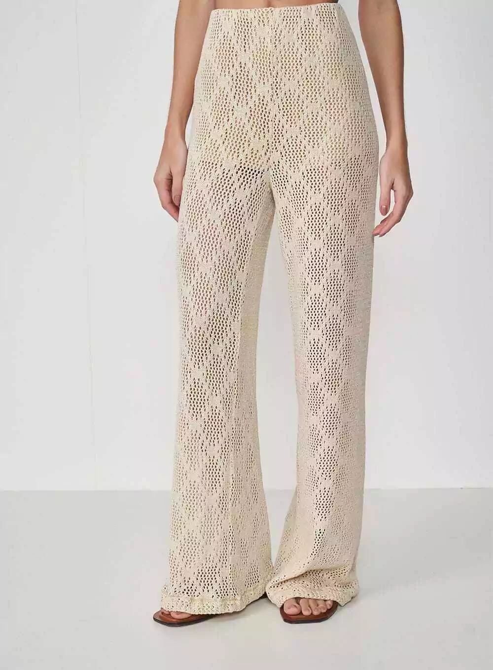 Calça Tricô Trama Aberta COLCCI 02.01.15200