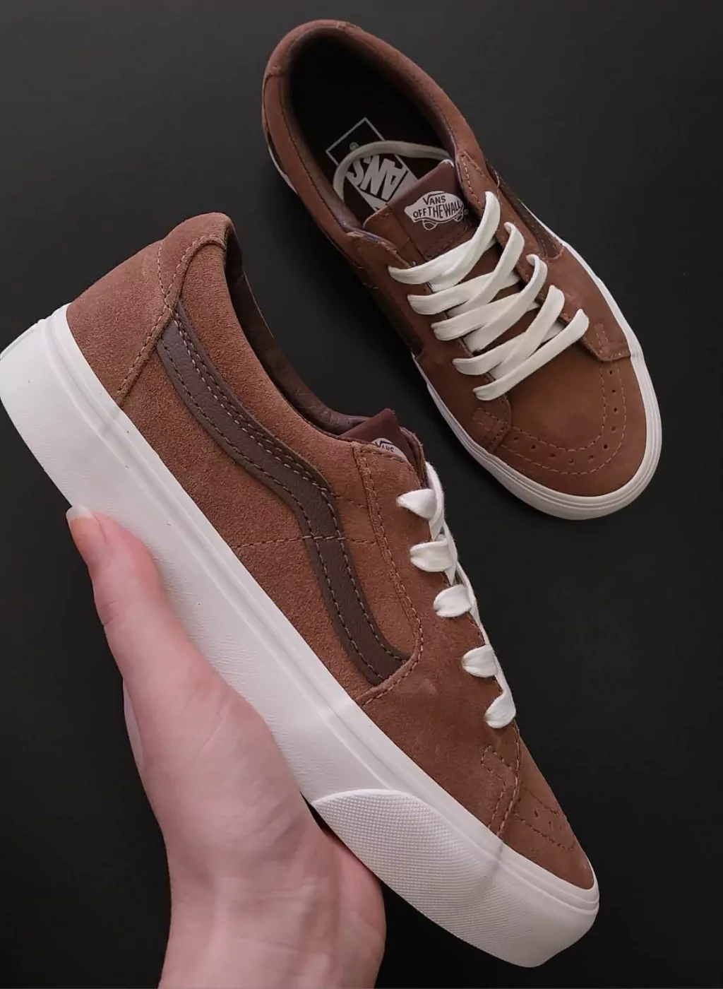 Tênis VANS SK8-LOW SUEDE BROWN VN-0009QRBROC