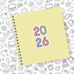 Planner Color.Me - Modelo 02 - Quadrado - 2026 - Loiola Art's