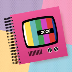 Agenda Retrô - Quadrado - Televisão - 2026 na internet