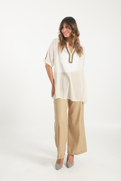 BLUSA REDA - NATURAL - comprar online