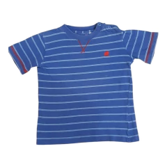 Remera a rayas azul BABYCOTTONS Talle 24 meses