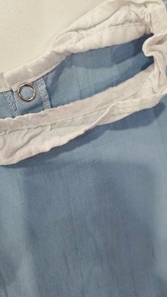 VESTIDO CELESTE VOLADOS TALLE 2-3 AÑOS - comprar online