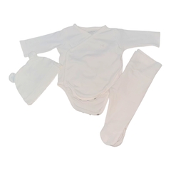 Conjunto Body Ranita y Gorrito Marca Te Como a besos Talle 0 - RN