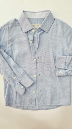 CAMISA CELESTE MARCA ZARA TALLE 4 en internet