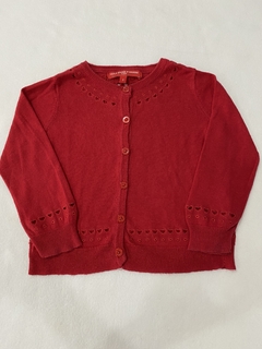 SACO ROJO MARCA PAULA CAEN DANVERS TALLE 2 AÑOS