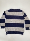 SWEATER RAYADO AZUL Y GRIS MARCA PRIMARK TALLE 4-5 AÑOS