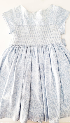 VESTIDO PUNTO SMOCK MARCA BROER TALLE 7-8 AÑOS