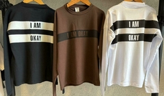 Remera manga larga Okay en internet