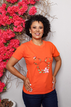 T-shirt Minie com Flores