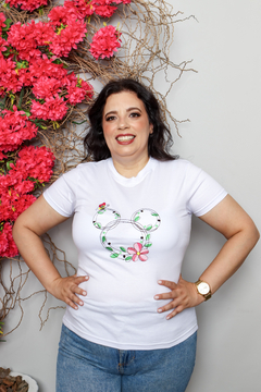 T-shirt Minie com Flores na internet